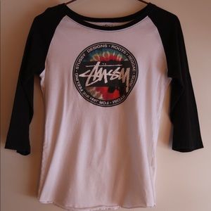 Authentic Stussy baseball tee